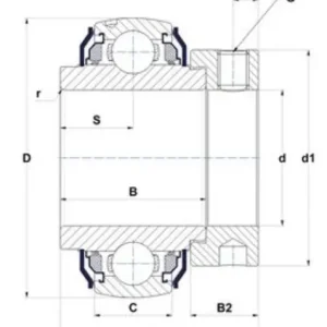 Darmowa dostawa Łożysko samonastawne EX.207.AGR SNR